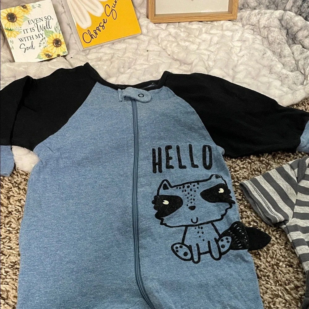 Gerber Carters outfits him